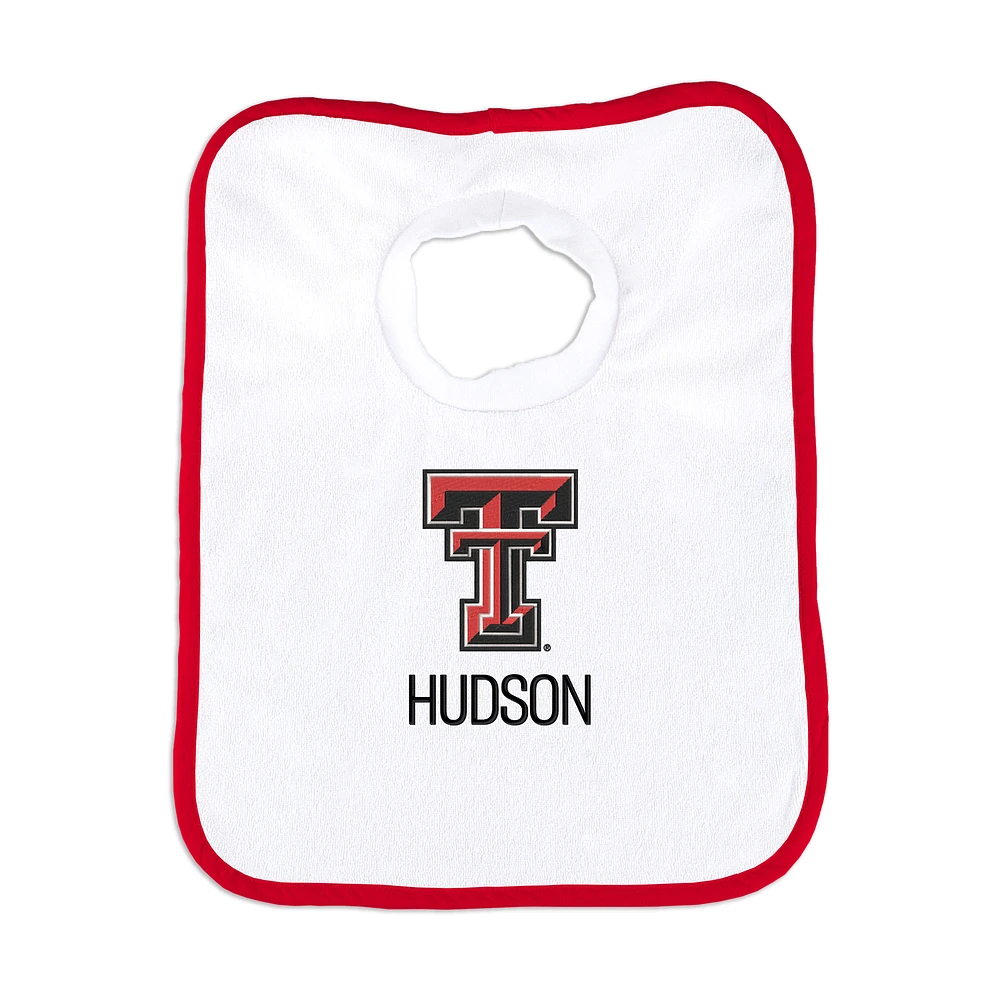 Infant Chad & Jake Texas Tech Red Raiders Personalized Pullover Bib