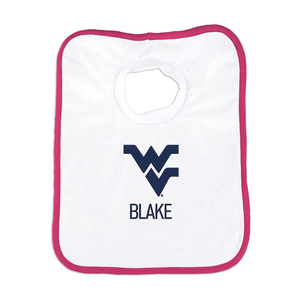 Infant Chad & Jake West Virginia Mountaineers Personalized Pullover Bib