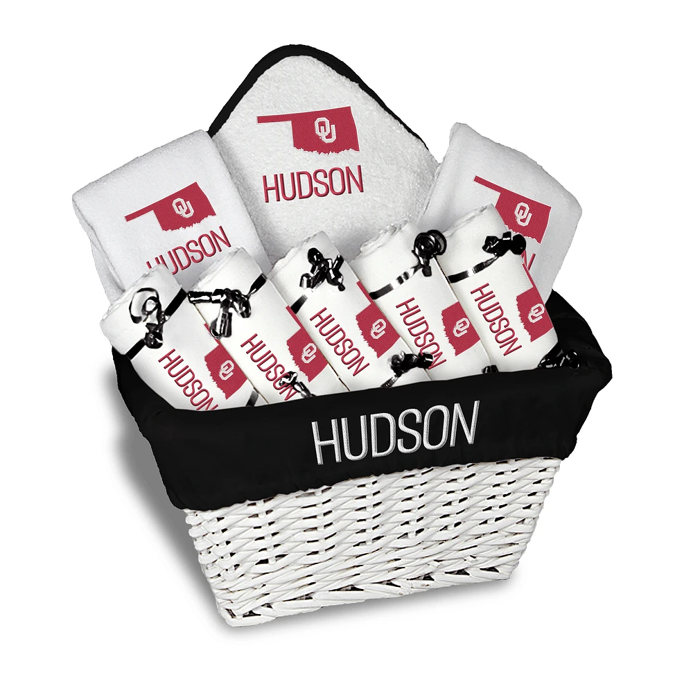 Infant Chad & Jake Oklahoma Sooners Nine-Piece Personalized Large Gift Basket