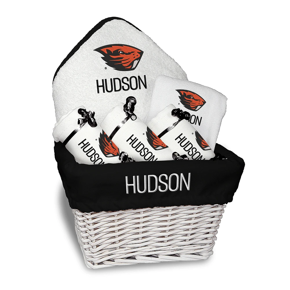 Infant Chad & Jake Oregon State Beavers Six-Piece Personalized Medium Gift Basket