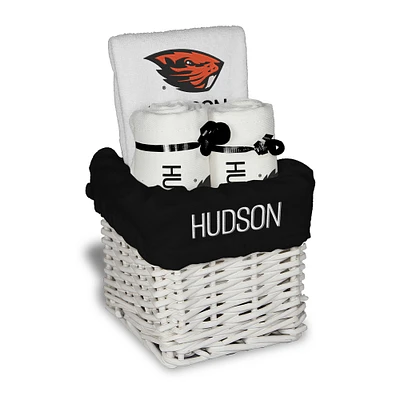 Infant Chad & Jake Oregon State Beavers Four-Piece Personalized Small Gift Basket