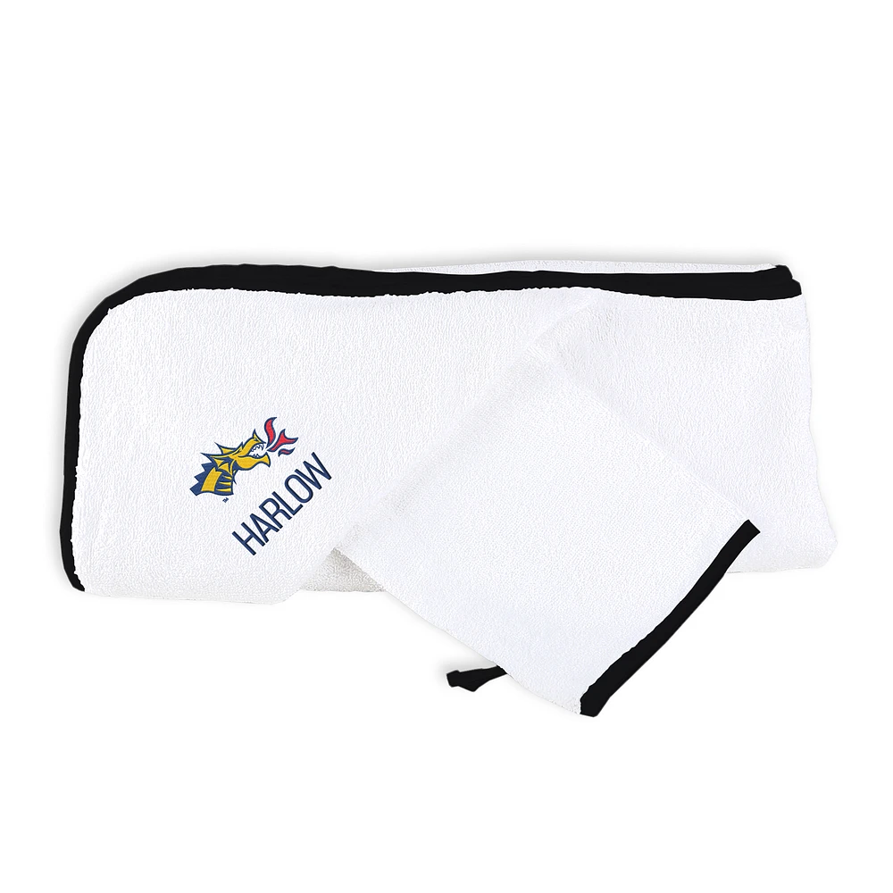 Infant Chad & Jake Drexel Dragons Personalized Hooded Towel & Mitt Set