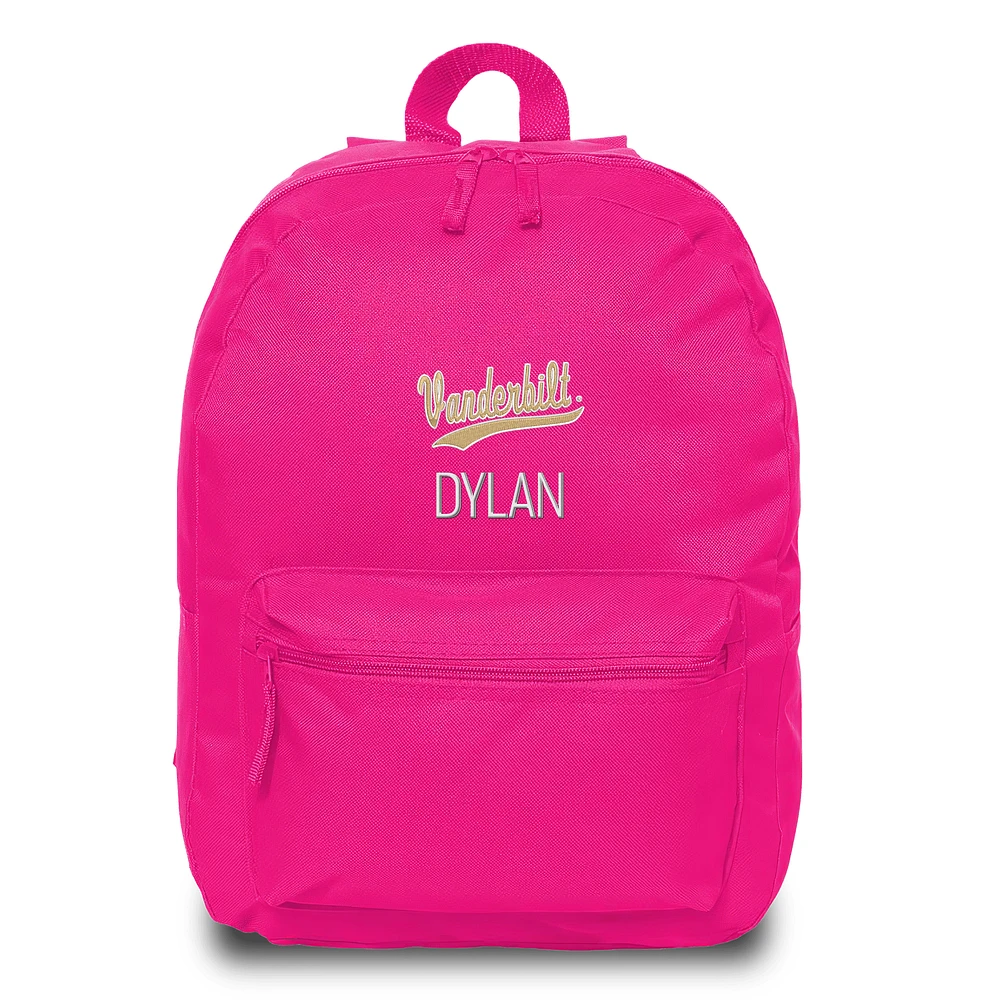 Youth Chad & Jake Vanderbilt Commodores Personalized Backpack