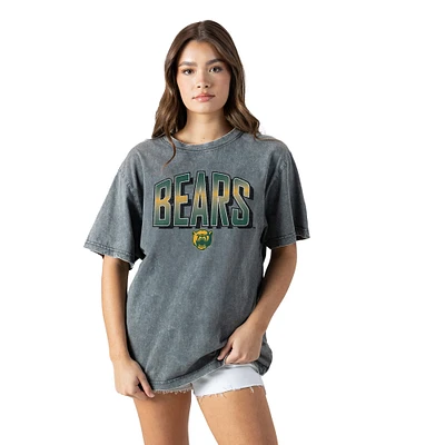 Women's Gameday Couture Gray Baylor Bears Snow Washed Relaxed Fit Classic T-Shirt