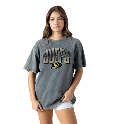 Women's Gameday Couture Gray Colorado Buffaloes Snow Washed Relaxed Fit Classic T-Shirt