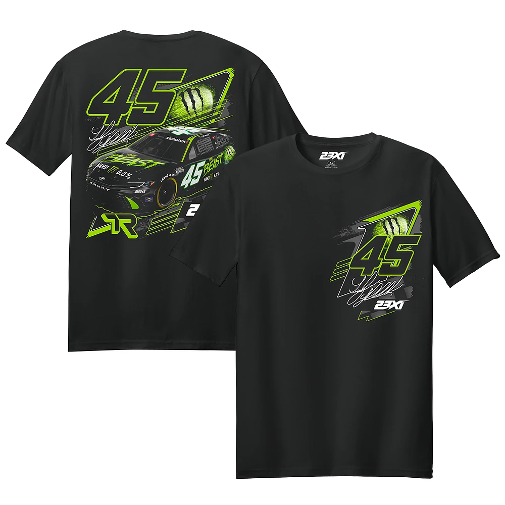 Men's 23XI Racing Black Tyler Reddick Beast Car T-Shirt