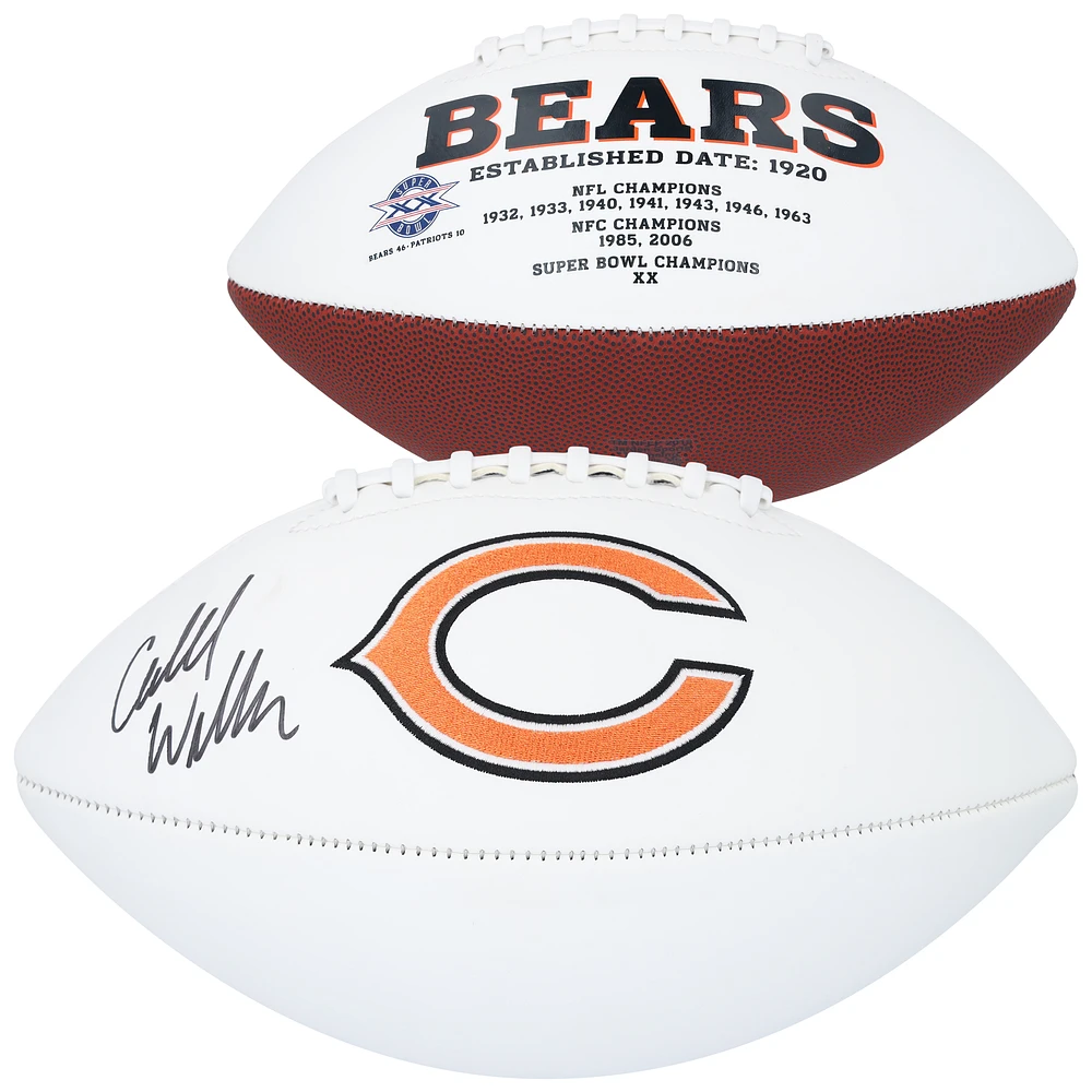 Caleb Williams Chicago Bears Autographed Jardin White Panel Football
