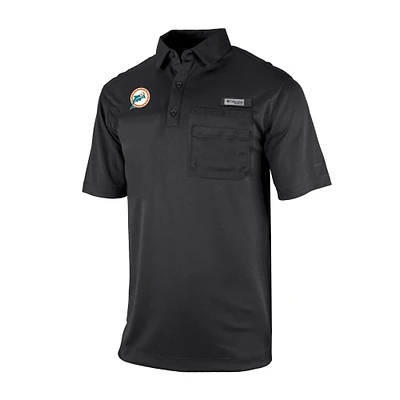 Men's Columbia Miami Dolphins Omni-Wick Flycaster Pocket Polo