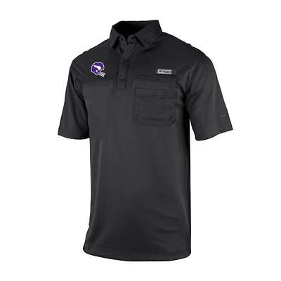 Men's Columbia Minnesota Vikings Omni-Wick Flycaster Pocket Polo