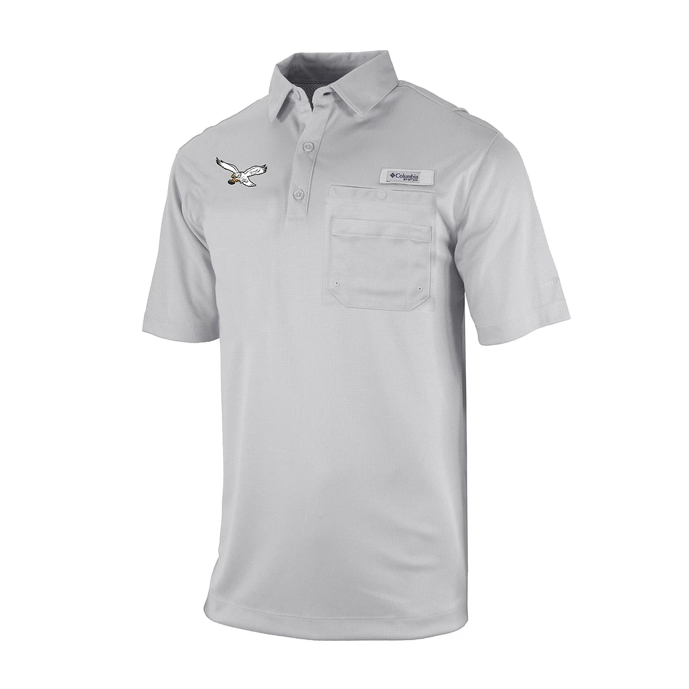 Men's Columbia Philadelphia Eagles Omni-Wick Flycaster Pocket Polo