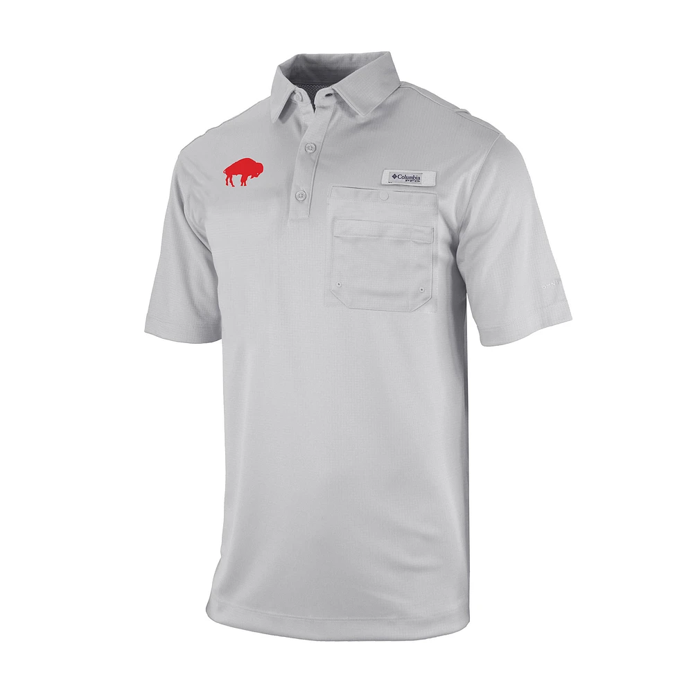 Men's Columbia Buffalo Bills Omni-Wick Flycaster Pocket Polo