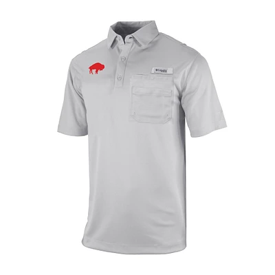 Men's Columbia Buffalo Bills Omni-Wick Flycaster Pocket Polo