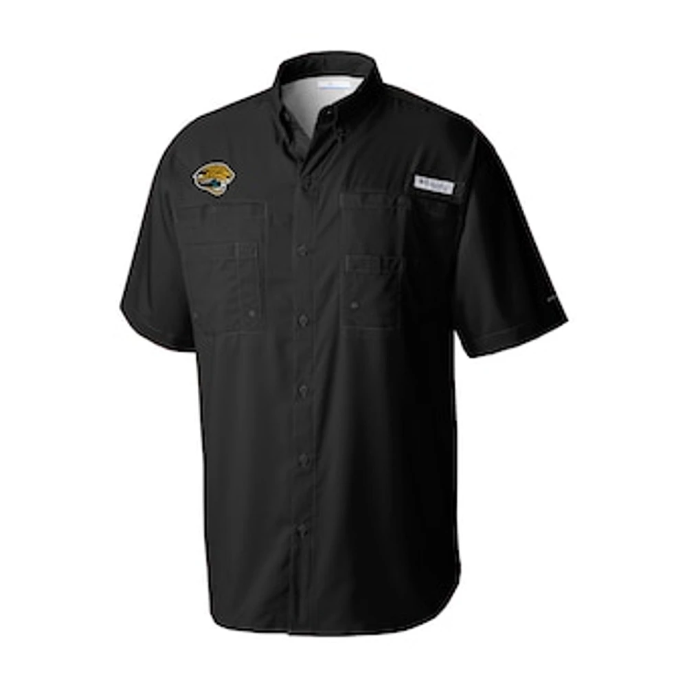 Men's Columbia Jacksonville Jaguars Throwback Logo Tamiami Omni-Shade Button-Down Shirt