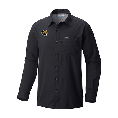 Men's Columbia Jacksonville Jaguars Slack Tide Omni-Wick Long Sleeve Button-Up Camp Shirt