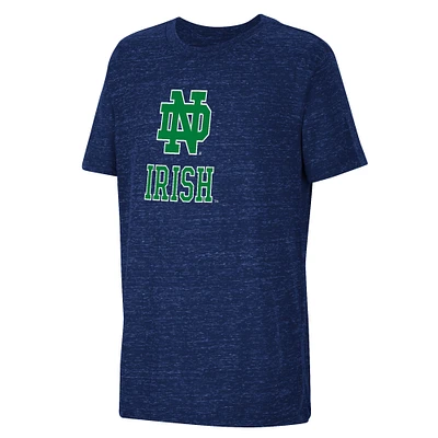 Youth Colosseum Navy Notre Dame Fighting Irish Speckled Jersey T-Shirt