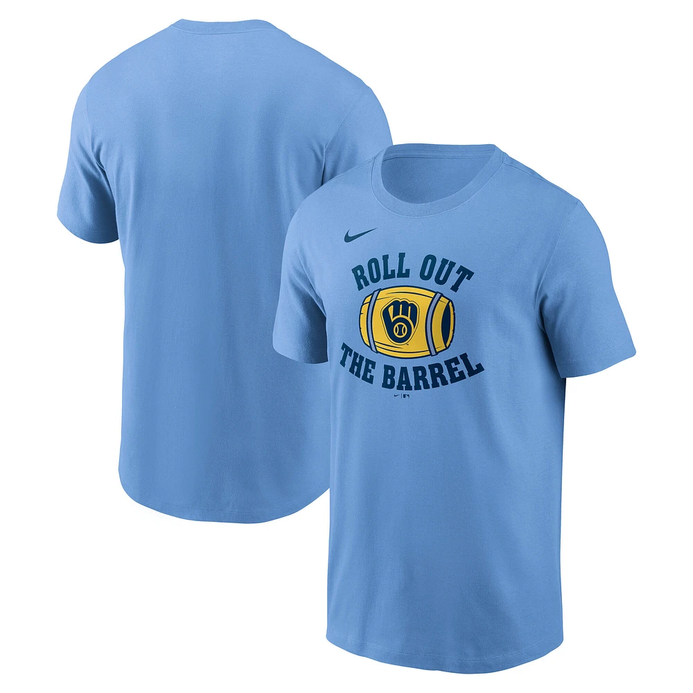 Men's Nike Light Blue Milwaukee Brewers Local Hometown T-Shirt