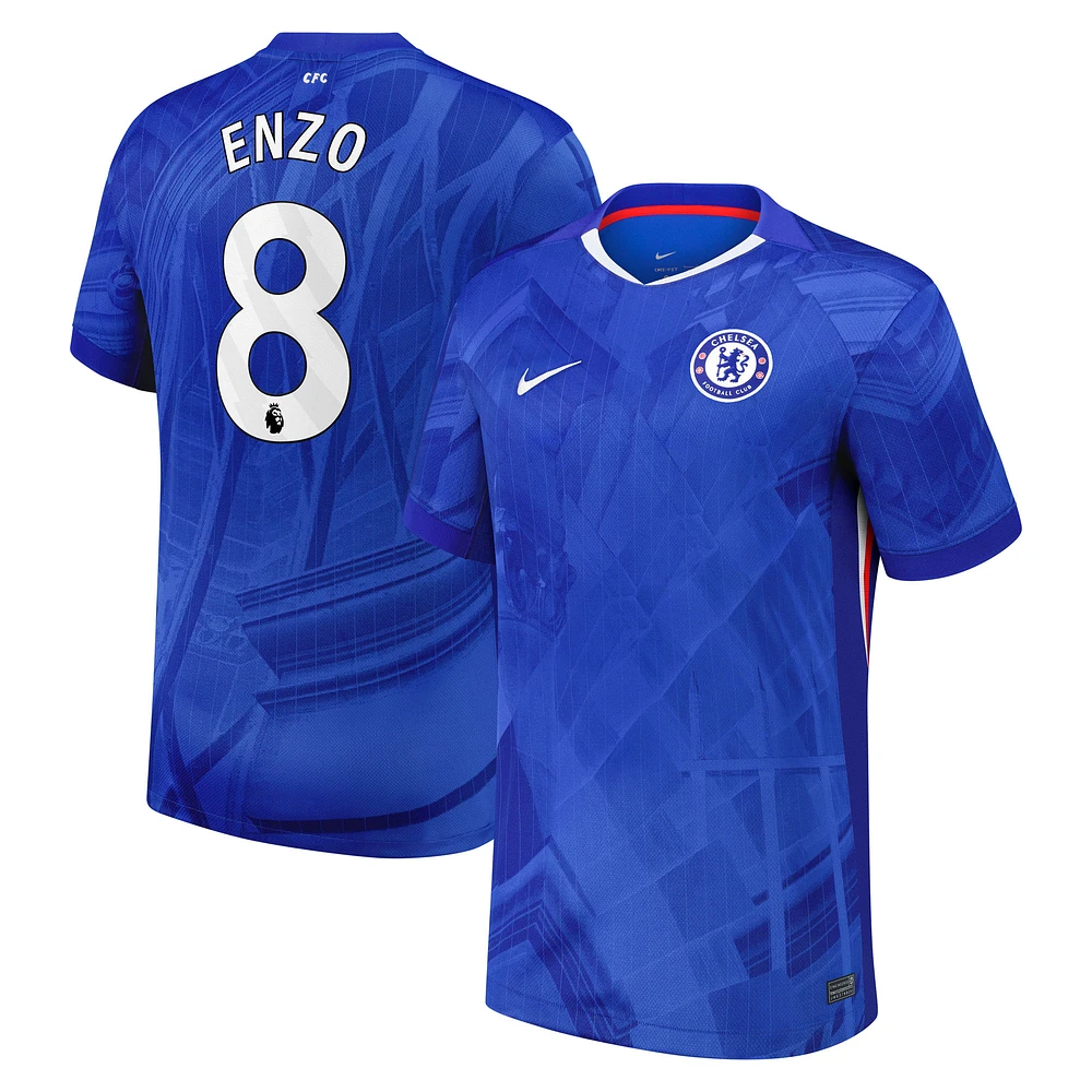 Men's Nike Enzo Fernández Blue Chelsea 2025/26 Home Replica Player Jersey