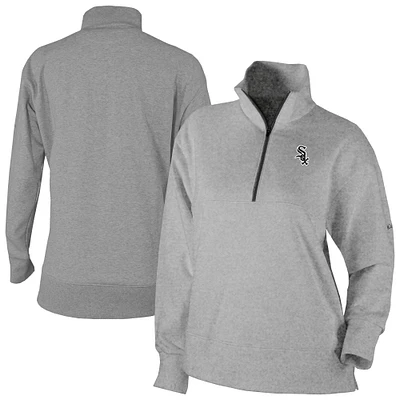 Women's Columbia Gray Chicago White Sox Birchwood Hills Quarter-Zip Pullover