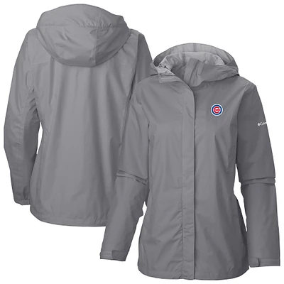 Women's Columbia Gray Chicago Cubs Arcadia II Full Zip-Jacket