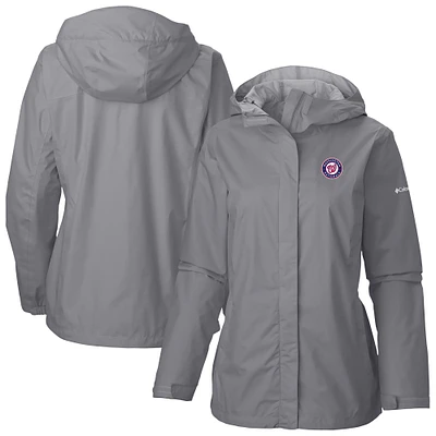 Women's Columbia Gray Washington Nationals Arcadia II Full Zip-Jacket