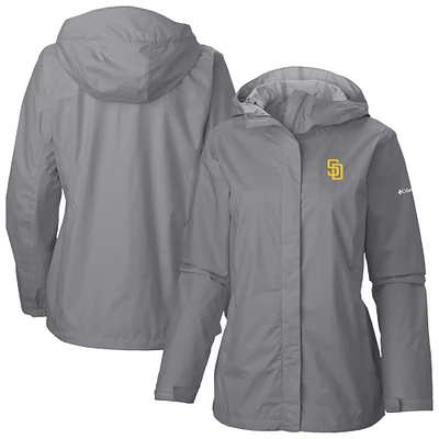Women's Columbia Gray San Diego Padres Arcadia II Full Zip-Jacket