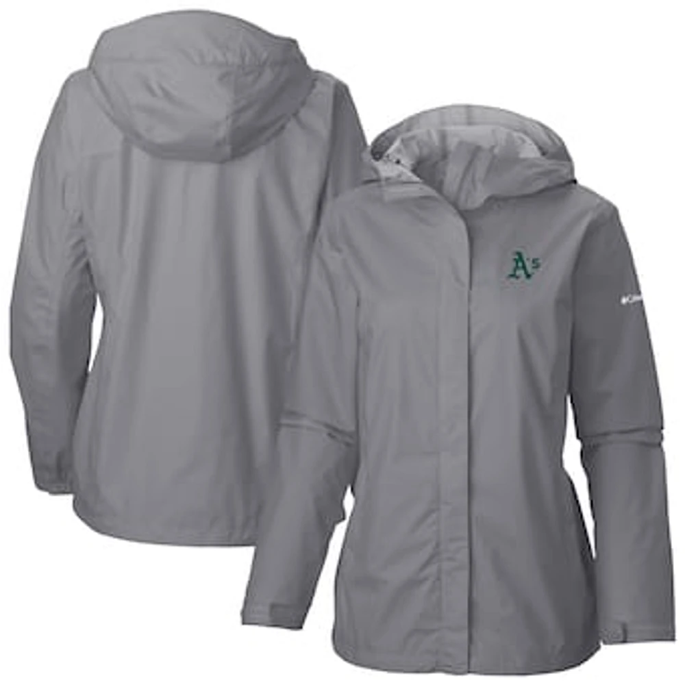 Women's Columbia Gray Athletics Arcadia II Full Zip-Jacket