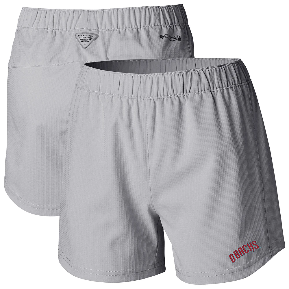 Women's Columbia Gray Arizona Diamondbacks Tamiami Pull-On Shorts