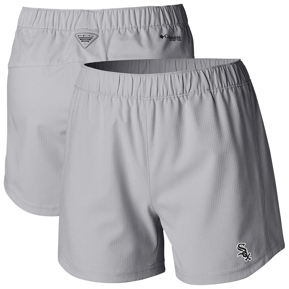 Women's Columbia Gray Chicago White Sox Tamiami Pull-On Shorts