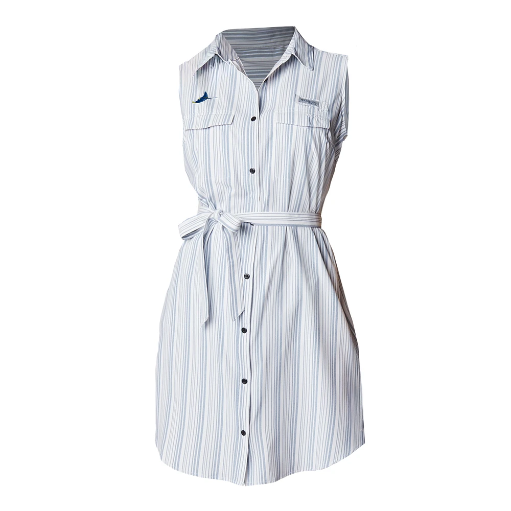Women's Columbia White Tampa Bay Rays Sun Drifter Dress