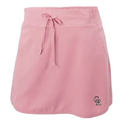 Women's Columbia Pink Colorado Rockies Omni-Wick Lakewood Pines Skort