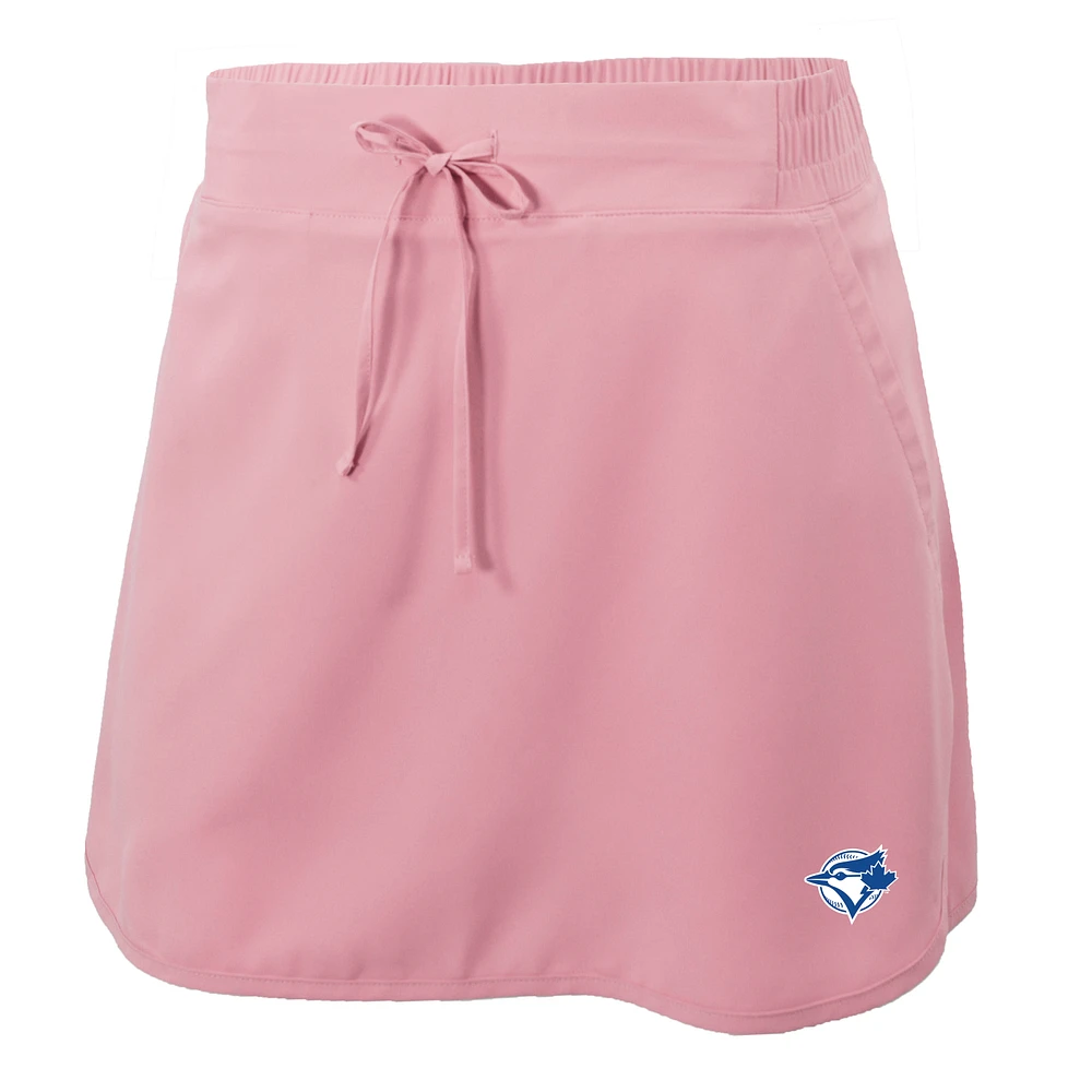 Women's Columbia Pink Toronto Blue Jays Omni-Wick Lakewood Pines Skort