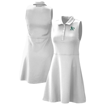 Women's Columbia White Athletics Omni-Wick Polo Match Dress