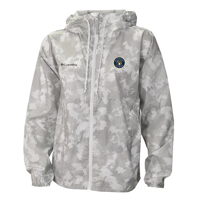Women's Columbia Gray/White Milwaukee Brewers Flash Challenger Full-Zip Hoodie Windbreaker Jacket