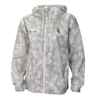 Women's Columbia Gray/White Chicago White Sox Flash Challenger Full-Zip Hoodie Windbreaker Jacket