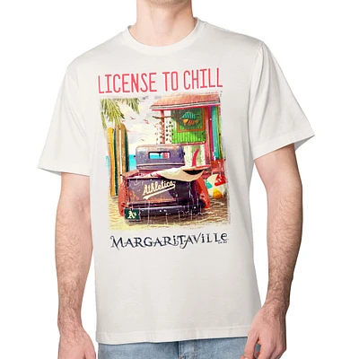 Men's Margaritaville Cream Athletics License to Chill T-Shirt