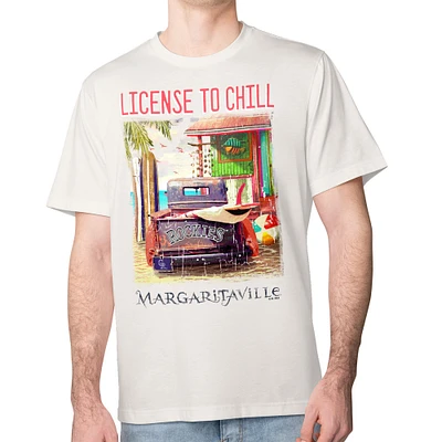 Men's Margaritaville Cream Colorado Rockies License to Chill T-Shirt