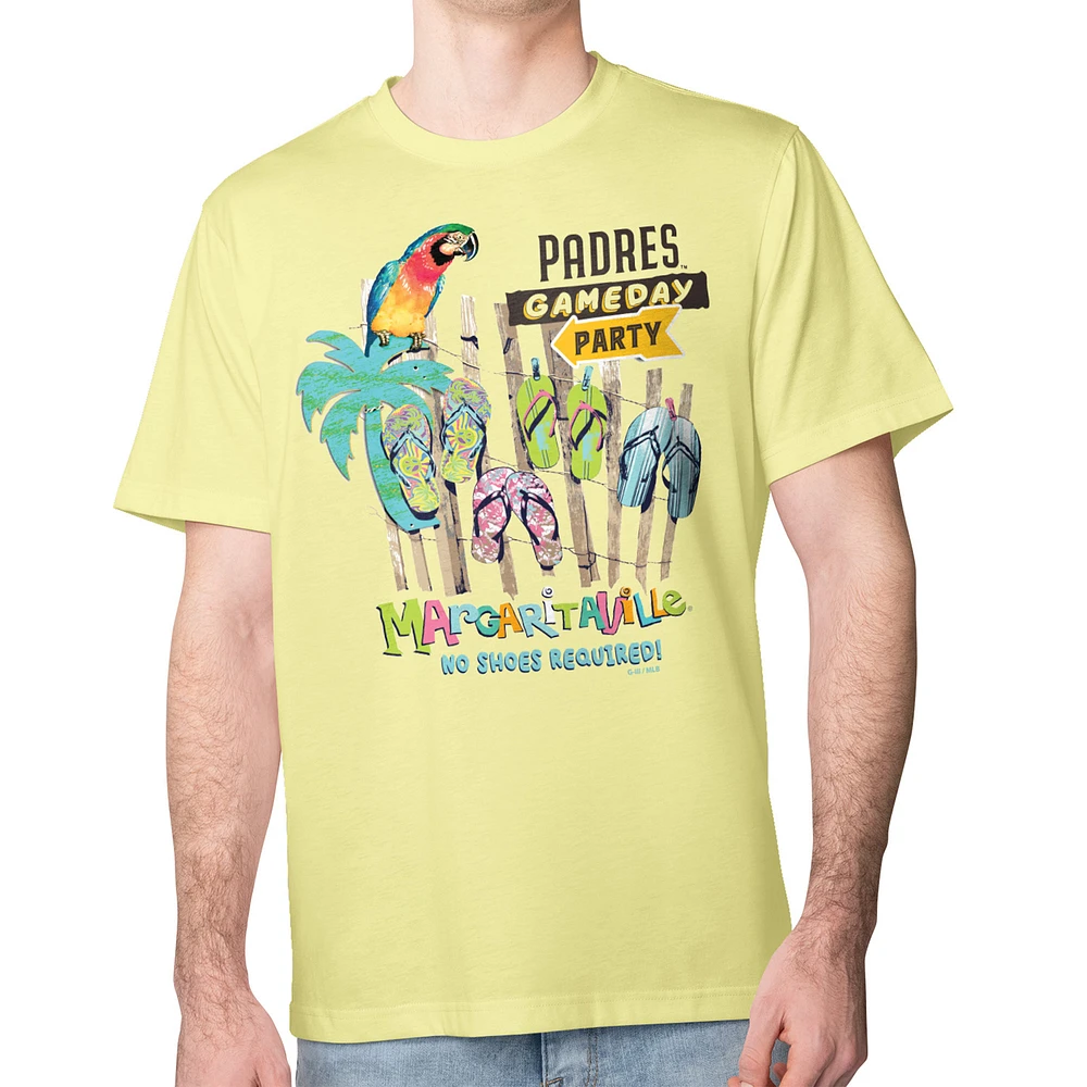 Men's Margaritaville Yellow San Diego Padres Gameday Party T-Shirt