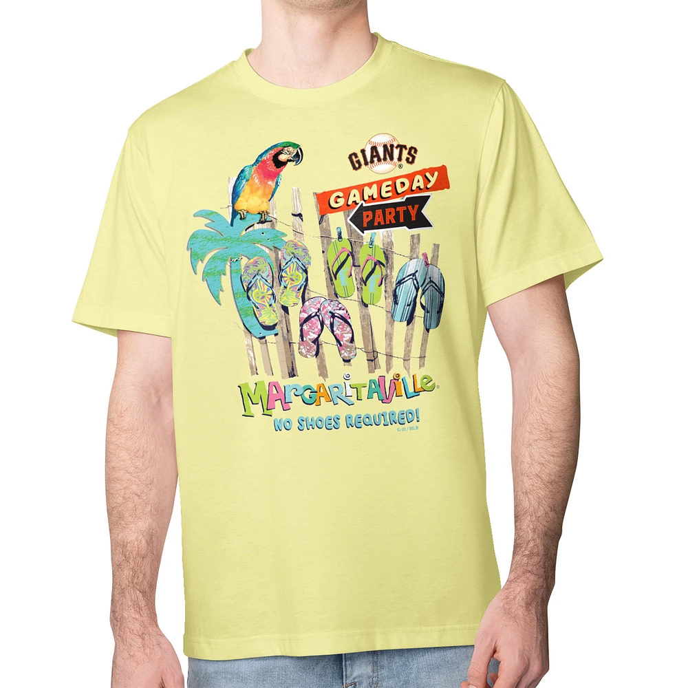 Men's Margaritaville Yellow San Francisco Giants Gameday Party T-Shirt