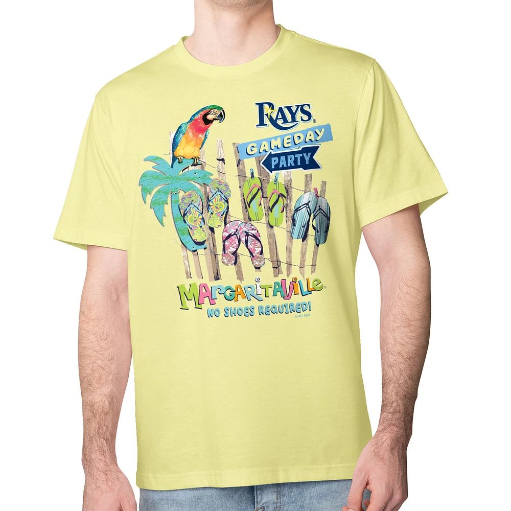 Men's Margaritaville Yellow Tampa Bay Rays Gameday Party T-Shirt