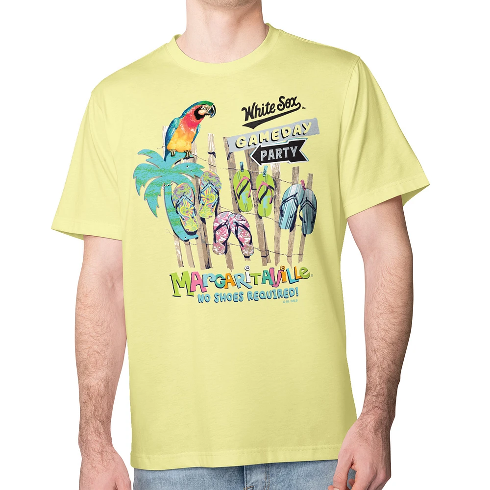 Men's Margaritaville Yellow Chicago White Sox Gameday Party T-Shirt