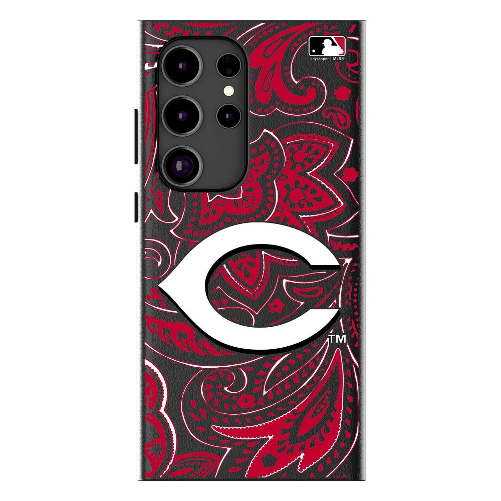 Keyscaper Cincinnati Reds Paisley Galaxy Magnetic Bump Case
