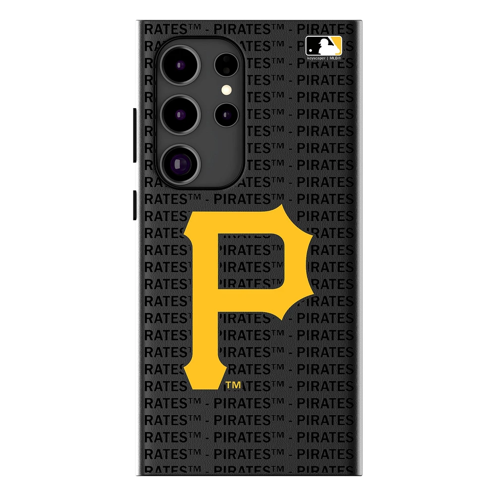 Keyscaper Pittsburgh Pirates Text Backdrop Galaxy Magnetic Bump Case