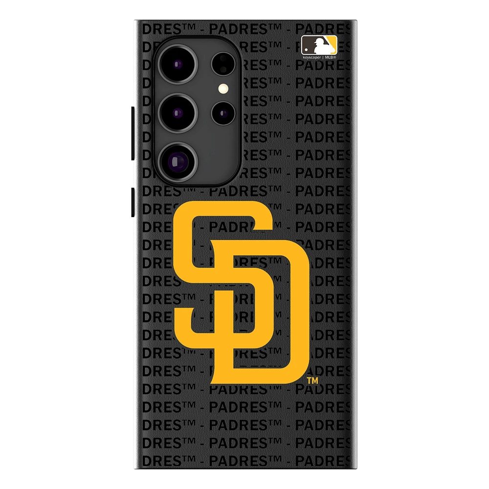 Keyscaper San Diego Padres Text Backdrop Galaxy Magnetic Bump Case