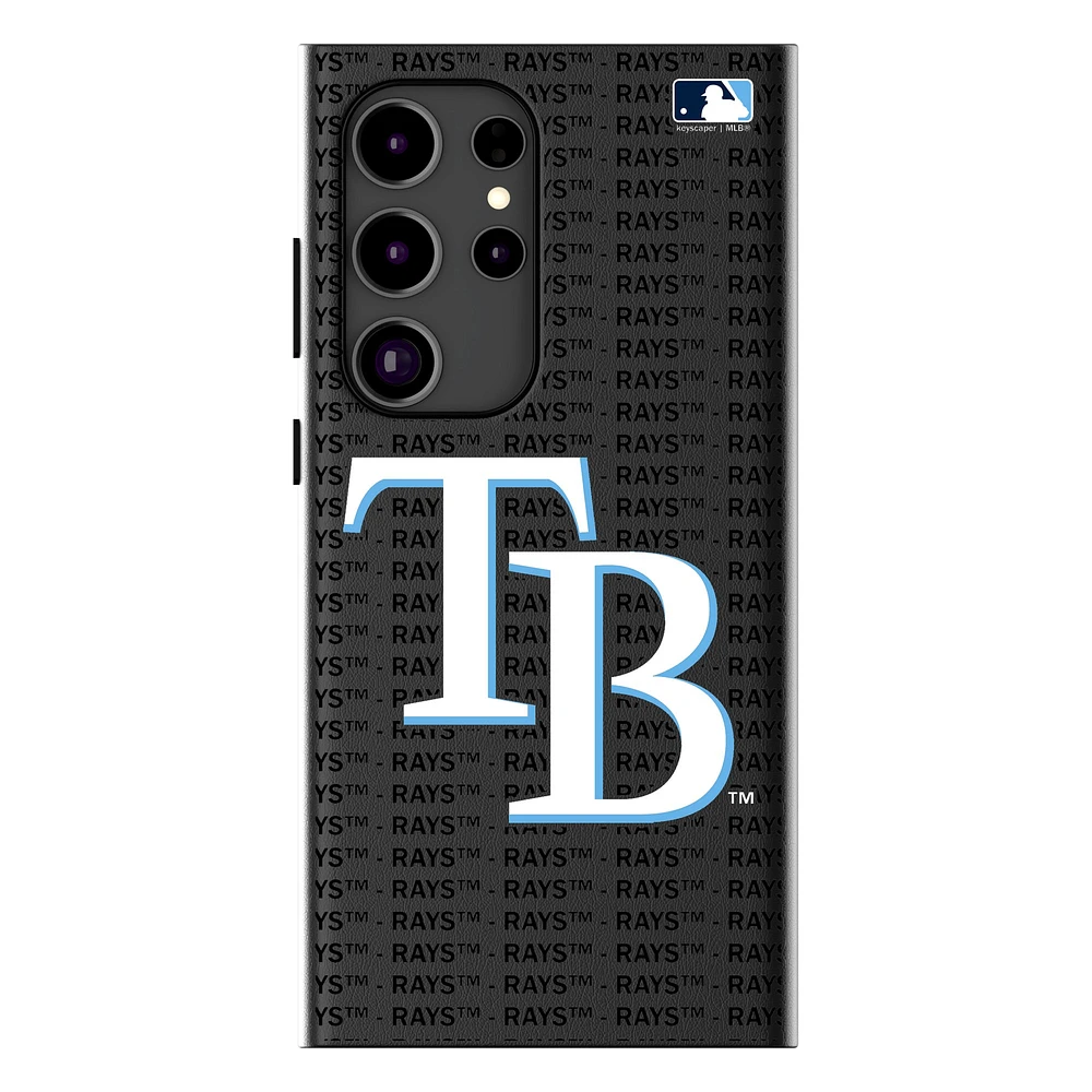 Keyscaper Tampa Bay Rays Text Backdrop Galaxy Magnetic Bump Case