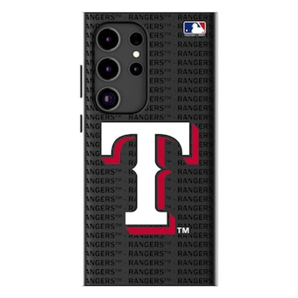 Keyscaper Texas Rangers Text Backdrop Galaxy Magnetic Bump Case