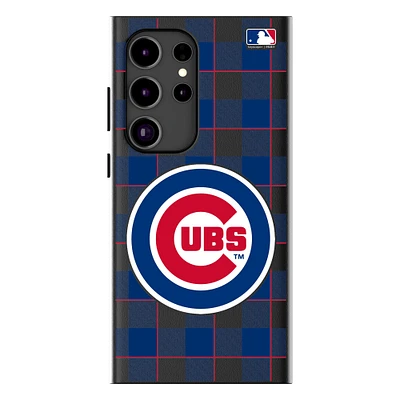 Keyscaper Chicago Cubs Plaid Galaxy Magnetic Bump Case
