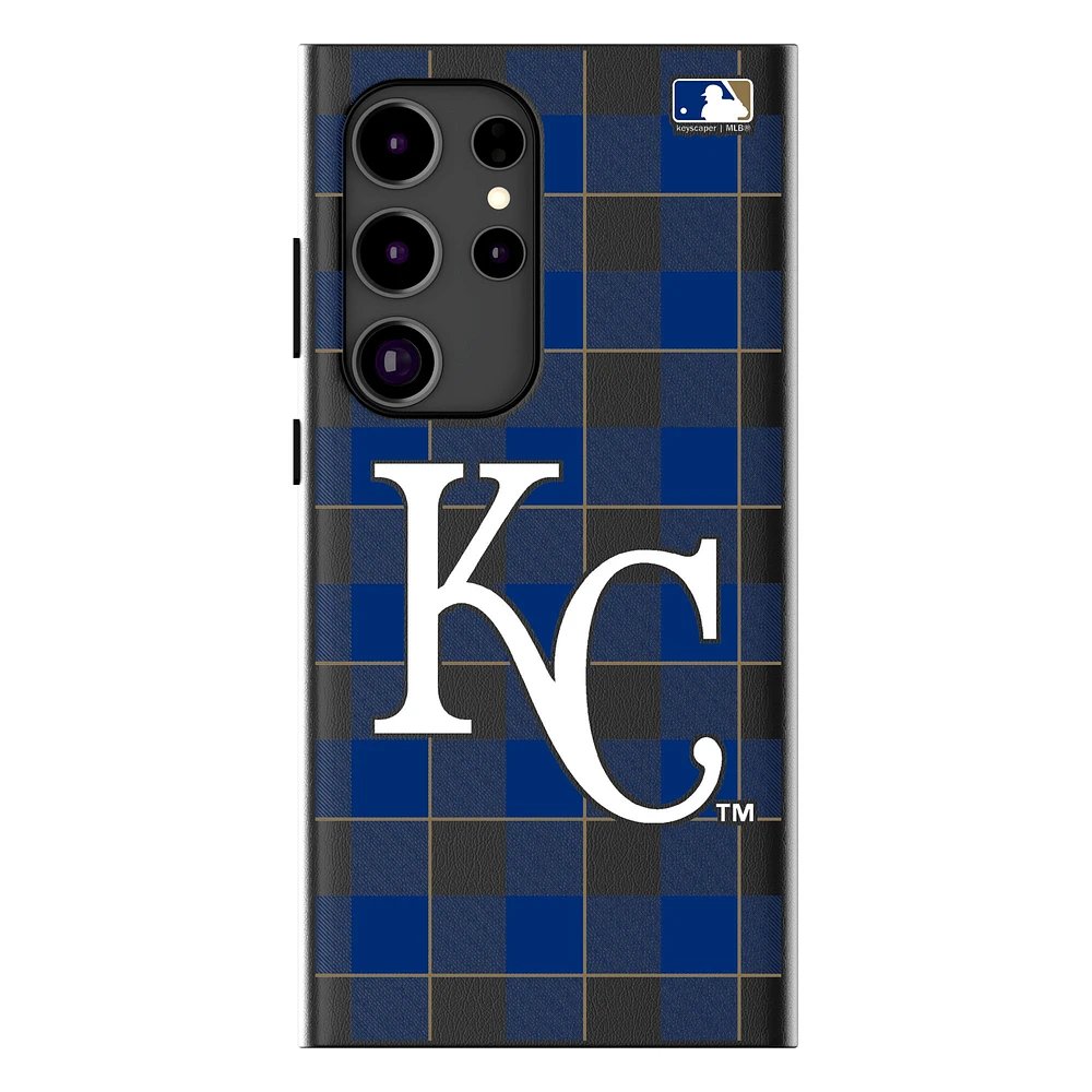 Keyscaper Kansas City Royals Plaid Galaxy Magnetic Bump Case