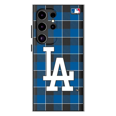 Keyscaper Los Angeles Dodgers Plaid Galaxy Magnetic Bump Case