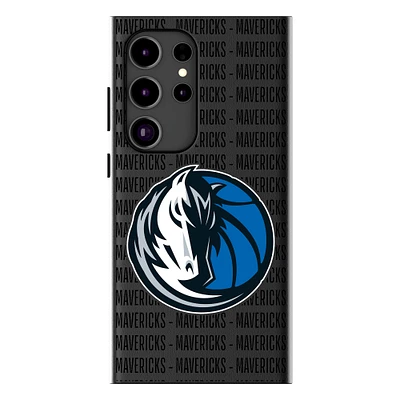 Keyscaper Dallas Mavericks Text Backdrop Galaxy Magnetic Bump Case