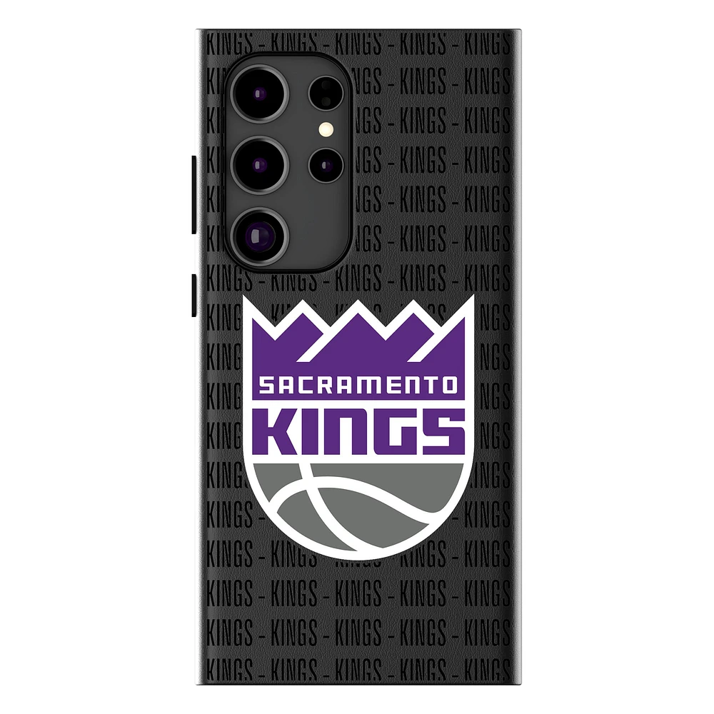 Keyscaper Sacramento Kings Text Backdrop Galaxy Magnetic Bump Case